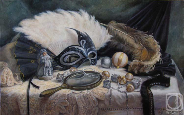 Shumakova Elena. Still life with a black mask