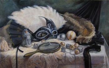 Still life with a black mask. Shumakova Elena