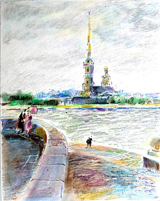 Vrublevski Yuri. The white night in Petersburg