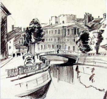 The Petersburg (Leningrad) sketches  8/75. Vrublevski Yuri