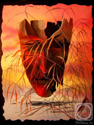 Barkov Vladimir. The Evening Mask in grass