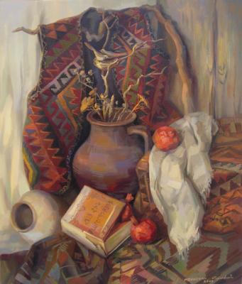 The Armenian still-life with a book