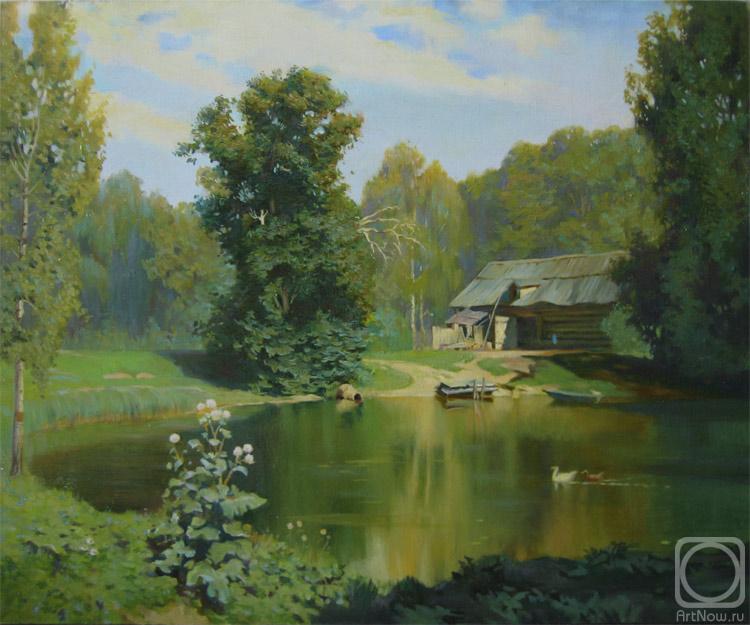 Dianov Mikhail. Pond in Abramtsevo