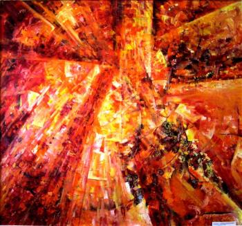 Composition based on the musical work "Light a Fire in Me" (Doors), 1967. Vozzhenikov Andrei