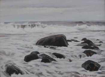 Sea, pebbles. Chernyshev Andrei