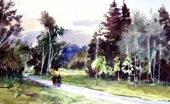 On a walk. Autumn, 82. Zviagino