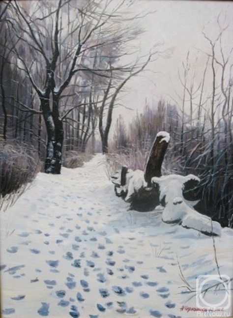 Chernyshev Andrei. Winter, forest edge