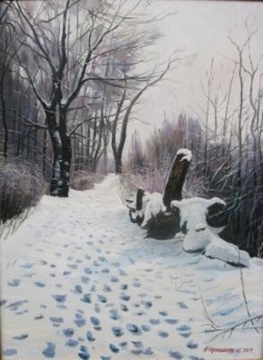 Winter, forest edge. Chernyshev Andrei