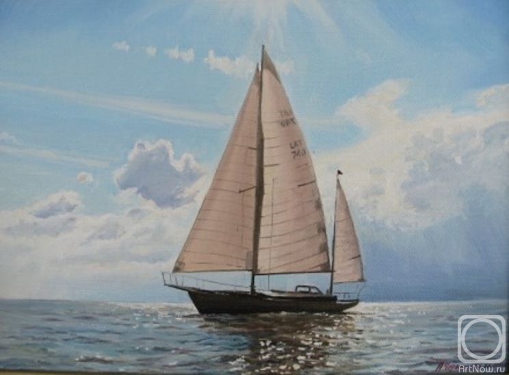 Chernyshev Andrei. Yacht, sunny day