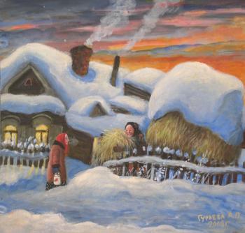 The winter hay. Guryava-Sazhaeva Alexandra