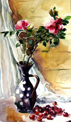 A twig of dog-rose bush (). Chistyakov Yuri