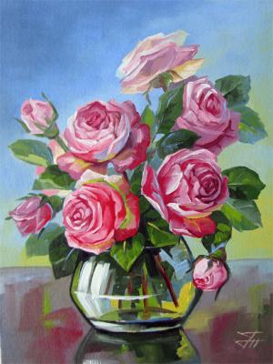 Pink roses. Gorbatenkaia Tatiana