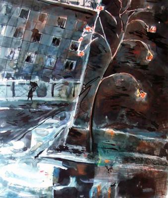 In a Moscow back street. Autumn . 70. Vrublevski Yuri