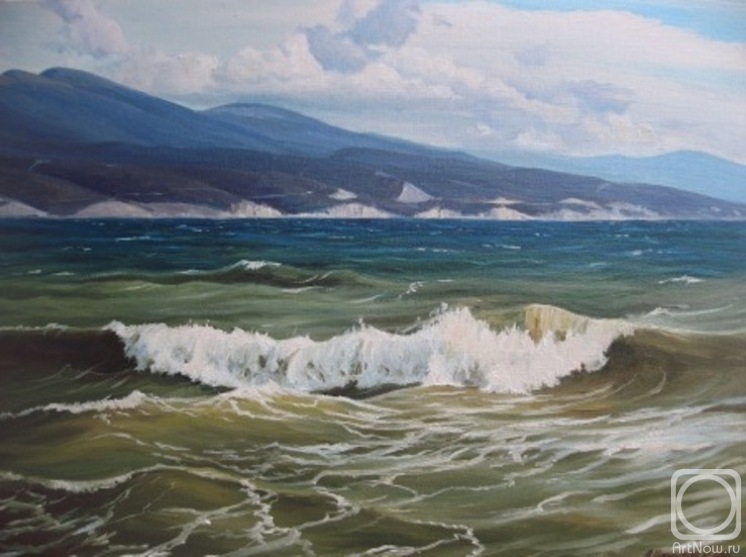 Chernyshev Andrei. Sea, storm in the bay