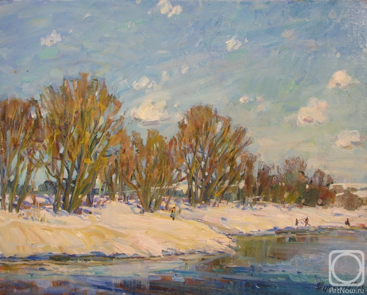 Zhukova Juliya. Winter on the river Oka
