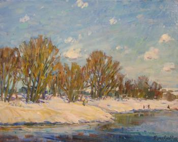 Winter on the river Oka. Zhukova Juliya