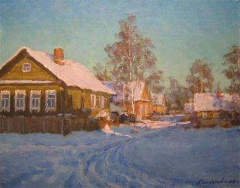 Winter evening... Village. Gaiderov Michail