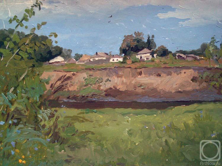 Marchenko Jana. By the river, clay cliff