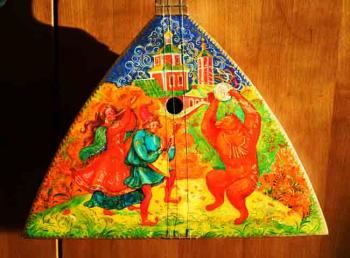 Skomarohi. The Painting on balalaika