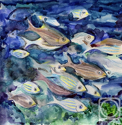 Zhukovskaya Yuliya. From the series At the bottom of the sea. The Herd Feeling