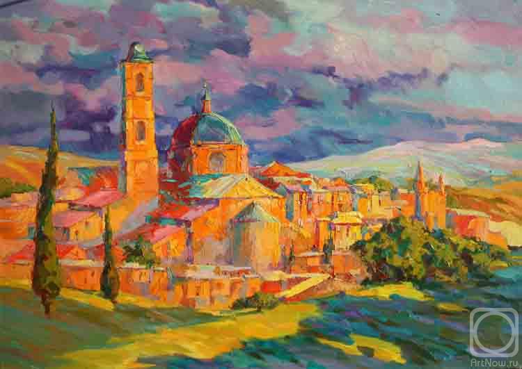 Mirgorod Igor. Urbino at sunset