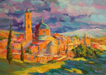 Urbino at sunset. Mirgorod Igor