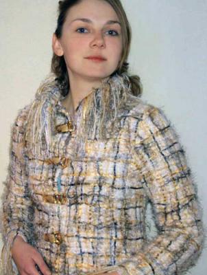 Handmade fabric jacket. Dieva Olga