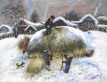 To cock hay. Guryava-Sazhaeva Alexandra