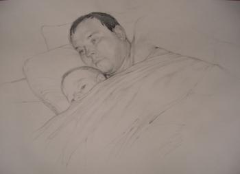 Father and son (Awakening). Roshina-Iegorova Oksana