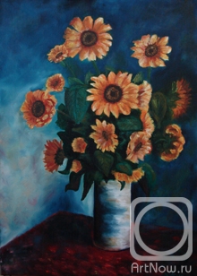 Semenova Viktoriya. Monet's sunflowers