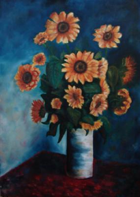 Monet's sunflowers. Semenova Viktoriya