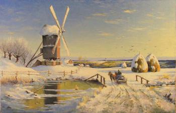 Landscape with a mill. Sokolov Yuriy