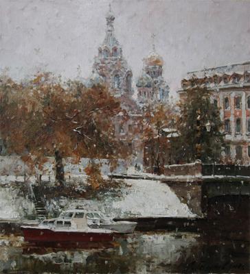 The River Moyka in winter. Galimov Azat