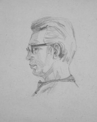 Portrait sketch. Bukhina Maya