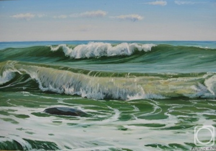 Chernyshev Andrei. Sea Etude, Two Waves