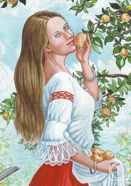 Fomin Nikolay. Portrait of Marina Balaeva (now known as Ambartsumova)