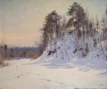 The winter at the Chusovaia river. Efremov Alexey