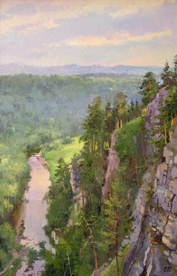 Efremov Alexey. At the Sim river