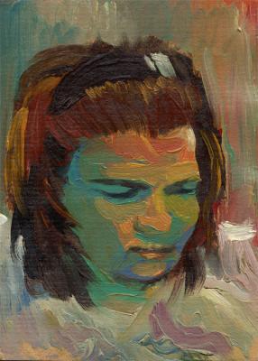 Portrait of the woman. Salaev Khalyg