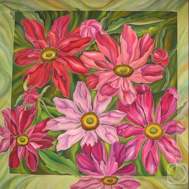 Moskvina Tatiana. Handkerchief "Flower Carpet"