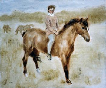The girl on a horse. Miroshnikov Dmitriy
