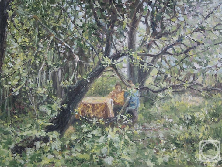 Lankova Yulia. In a garden