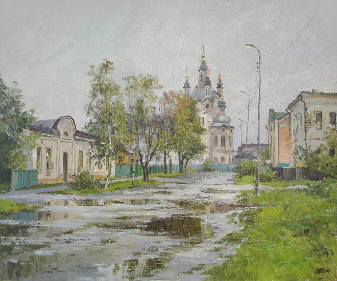 Efremov Alexey. Rainy morning. Tobolsk