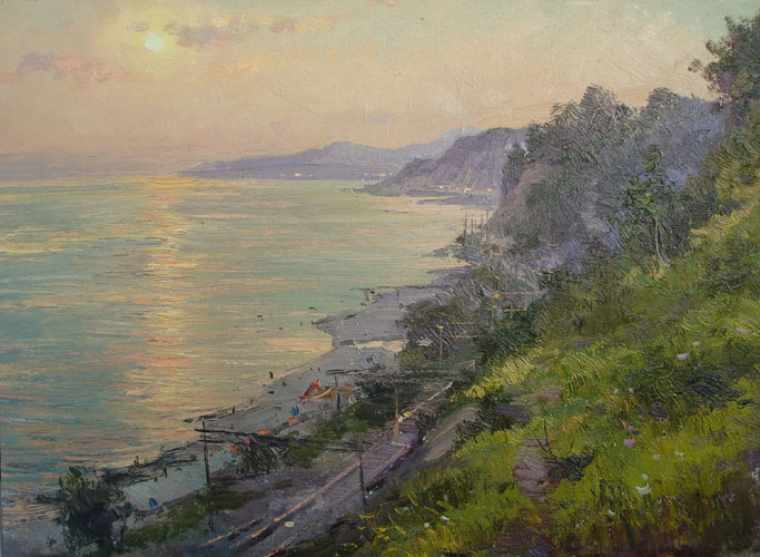 Efremov Alexey. At the sunset. The Caucasus