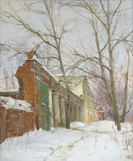 Efremov Alexey. The winter in old town