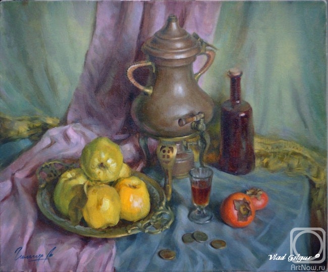 Gilgur Vlad. Quince and coffee pot