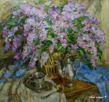 Still life with a bouquet of lilacs. Gilgur Vlad