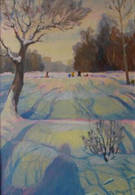 Winter in the park. Zhdanov Alexander