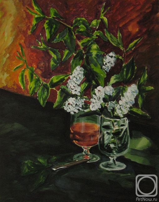 Miroshnikov Vyacheslav. Branches of bird cherry