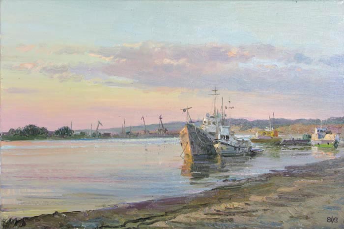 Efremov Alexey. The everning on Irtush river